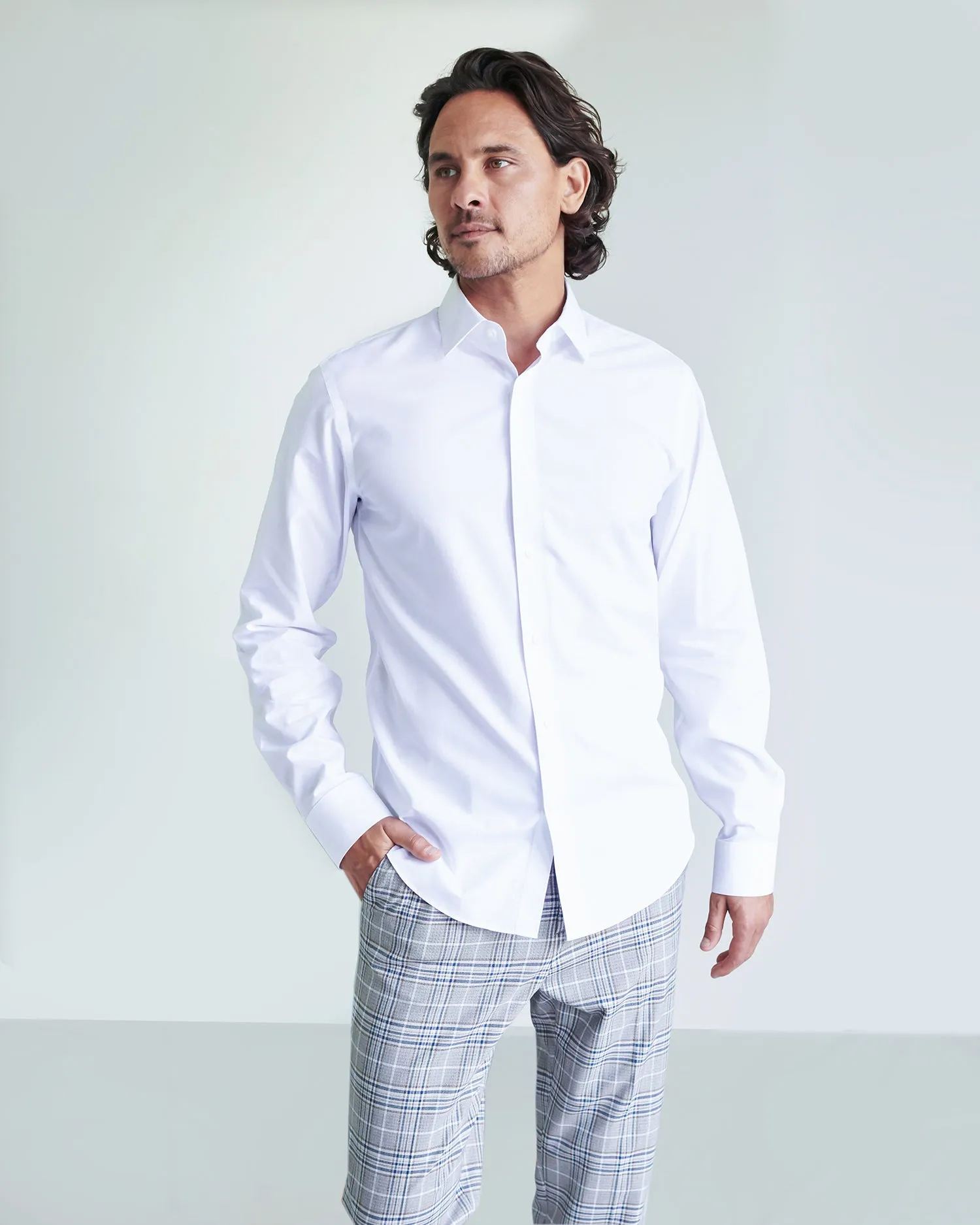 120s Supima Dress Shirt (w/ WrinkleGuard)