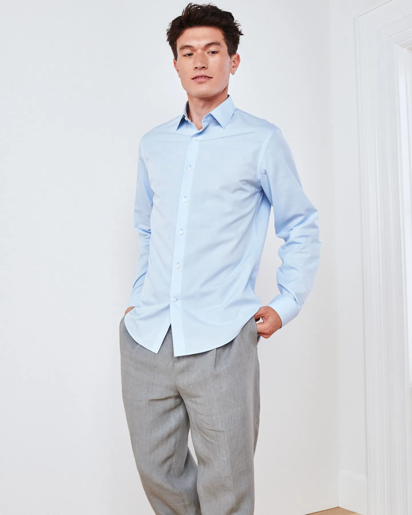 120s Supima Dress Shirt (w/ WrinkleGuard)