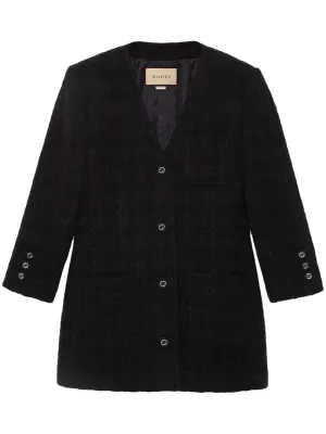 2024 Black Outer for Women: 24SS Fashion Jacket from GUCCI