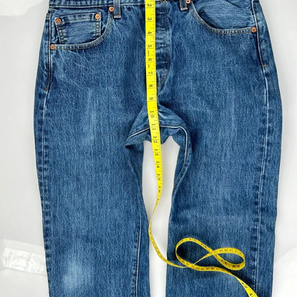 501 Levis Jeans - 31W 29L Blue Cotton
