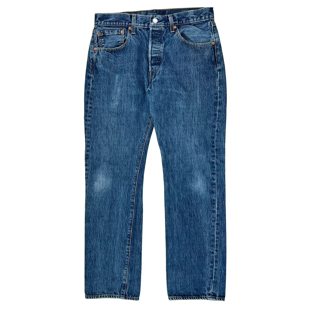 501 Levis Jeans - 31W 29L Blue Cotton