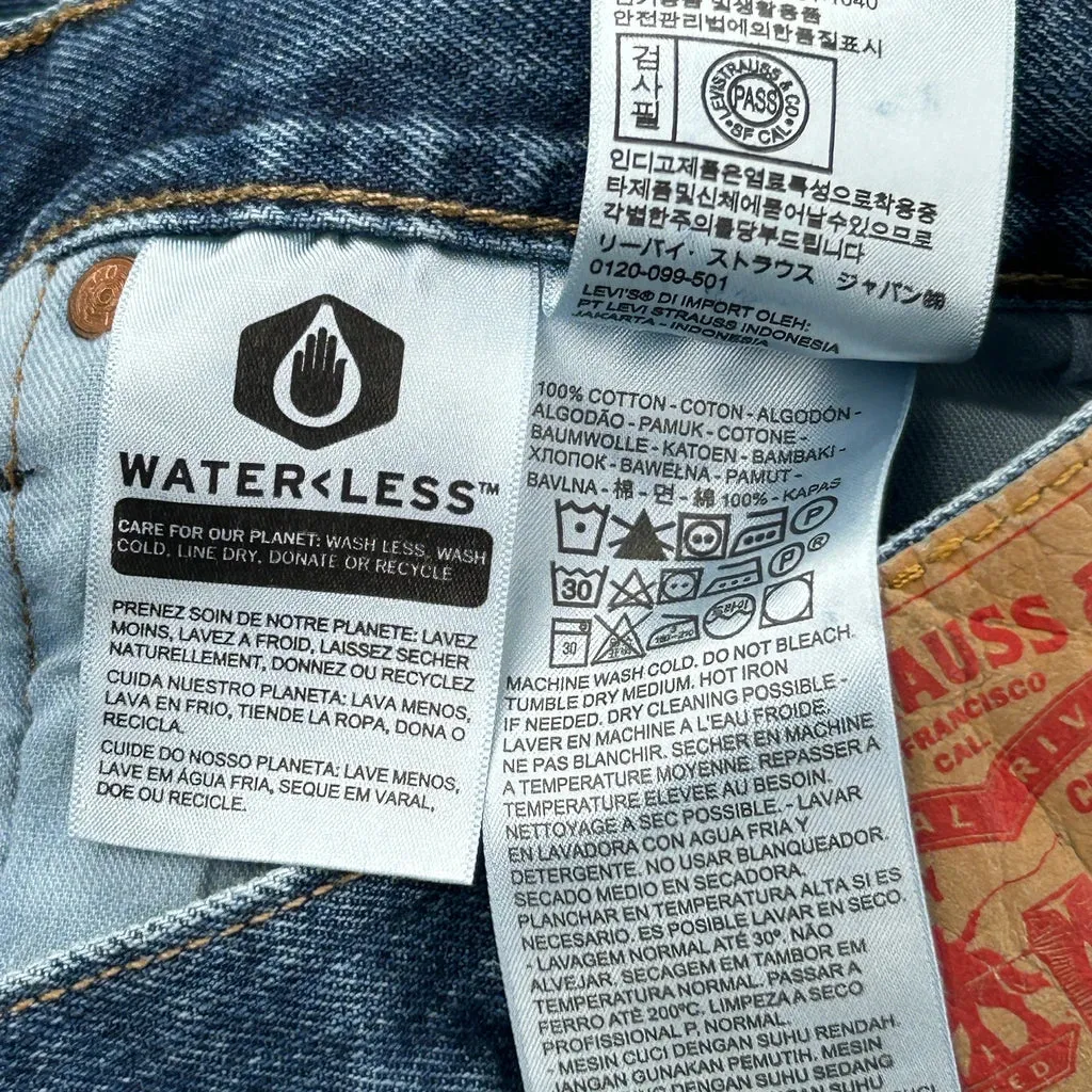 501 Levis Jeans - 31W 29L Blue Cotton