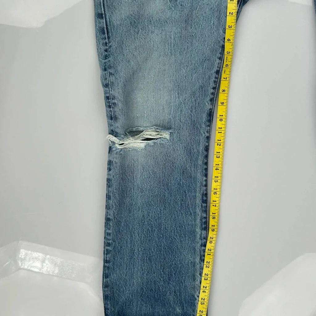 501 Levis Jeans - 33W 27L Blue Cotton