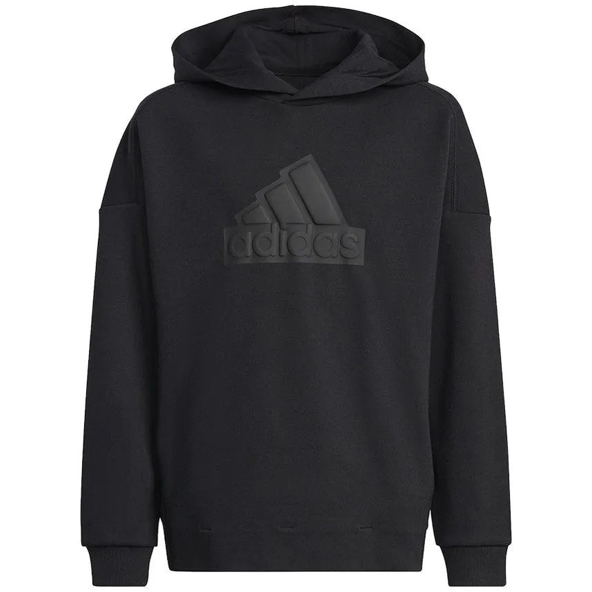 Adidas Juniors Future Icons Logo Hoodie Black