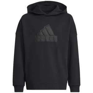 Adidas Juniors Future Icons Logo Hoodie Black