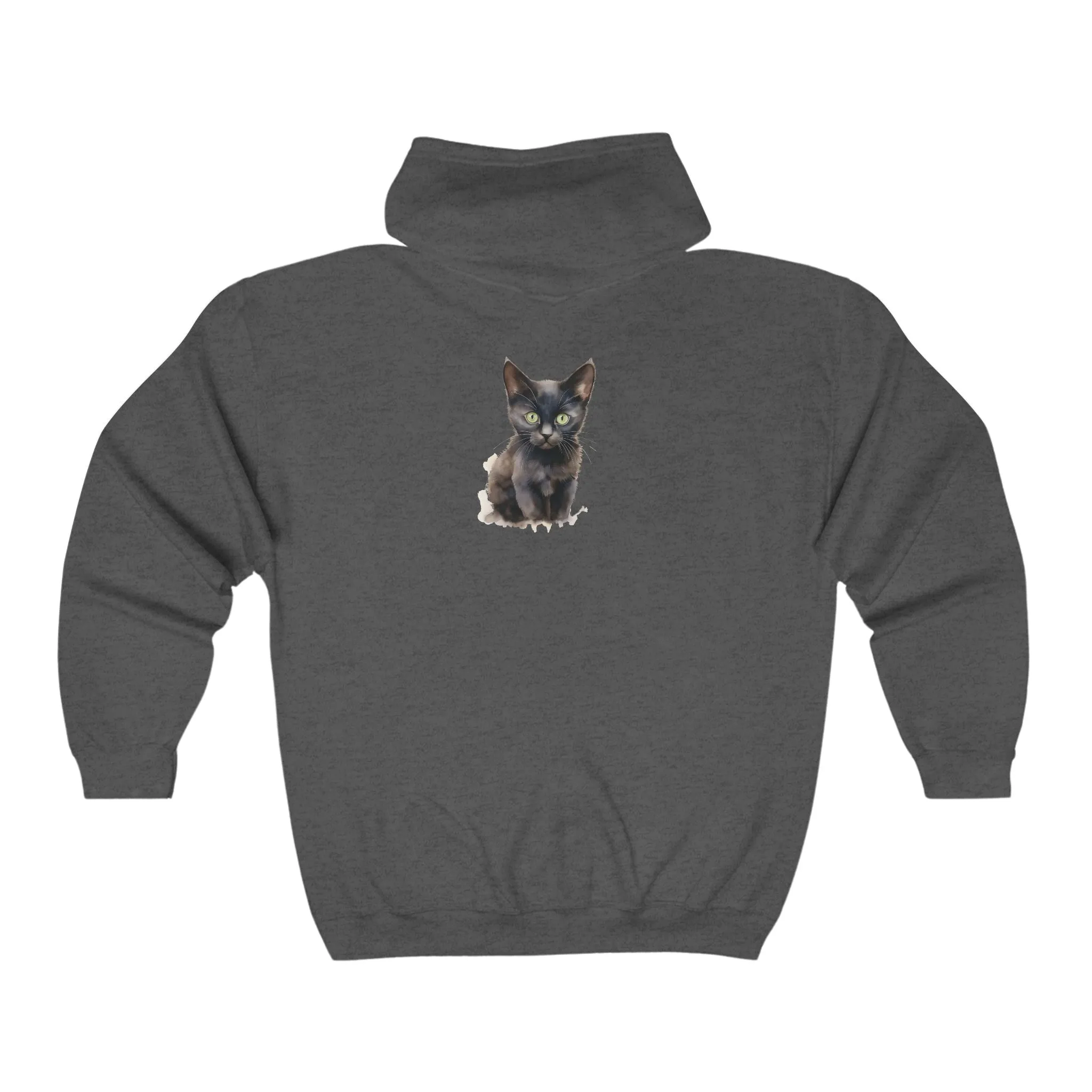 Black Cat Mystique Hoodie - Stylish Elegance