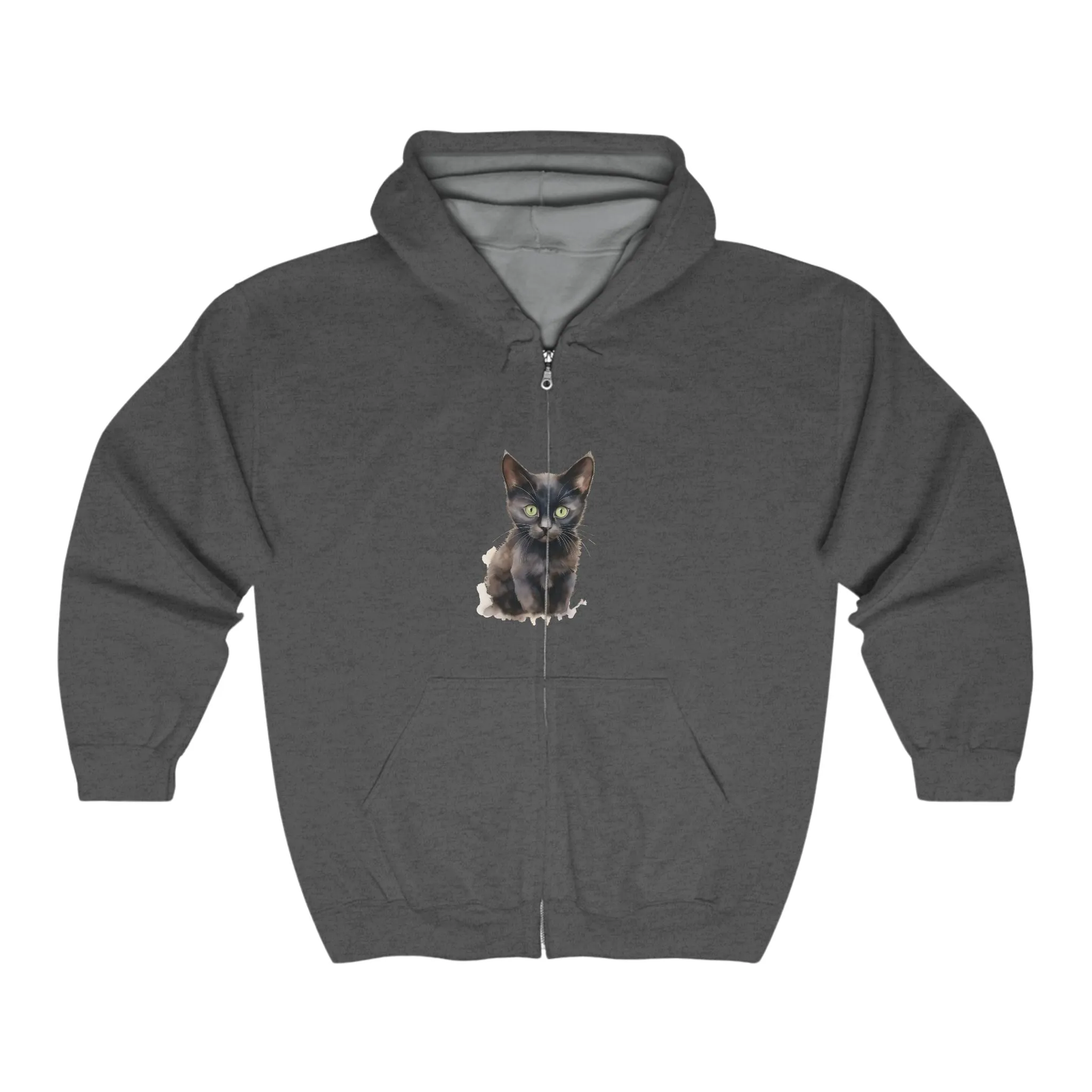 Black Cat Mystique Hoodie - Stylish Elegance
