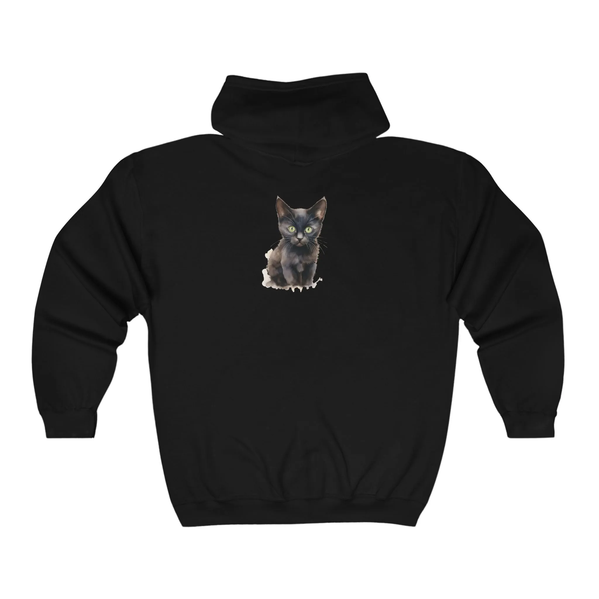 Black Cat Mystique Hoodie - Stylish Elegance