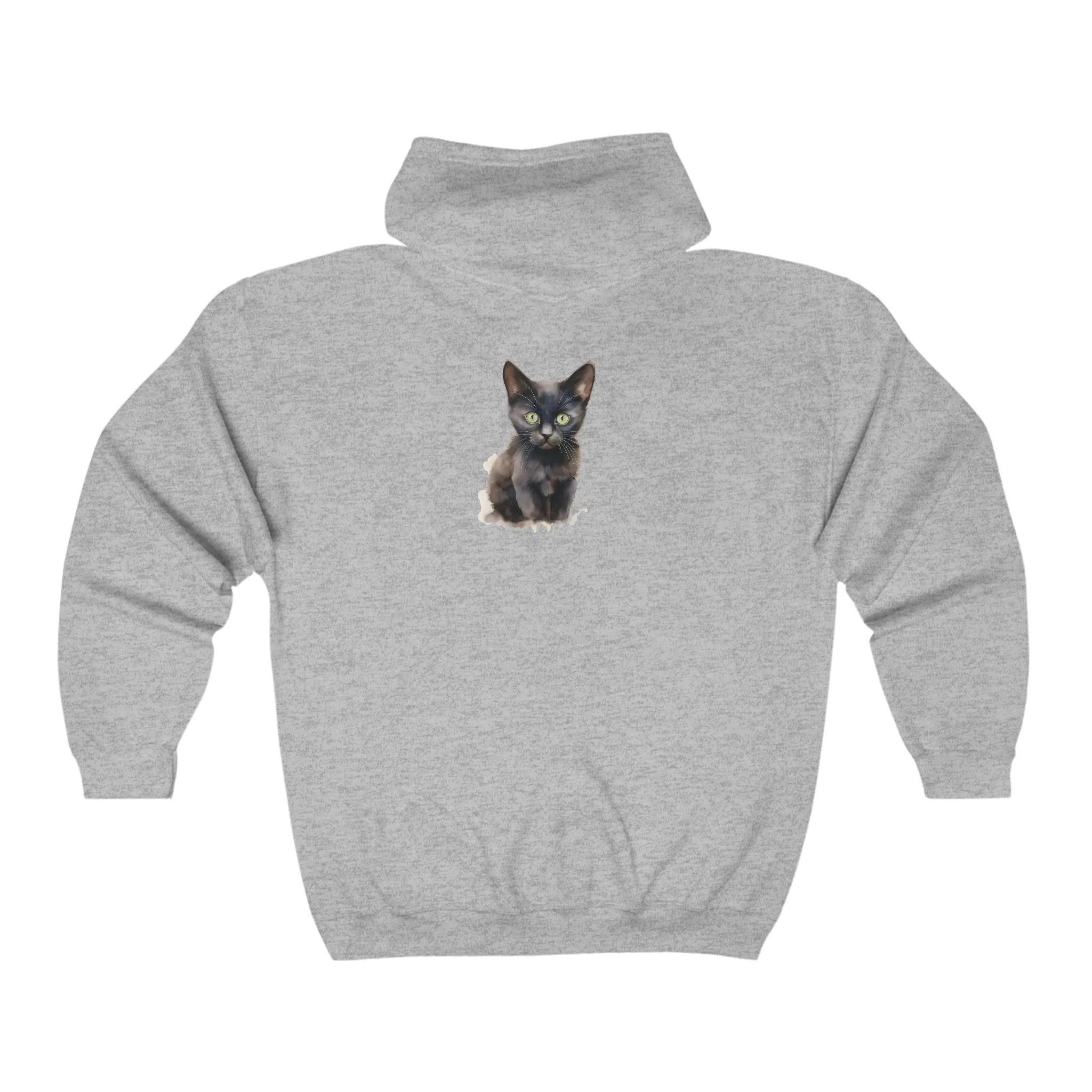 Black Cat Mystique Hoodie - Stylish Elegance