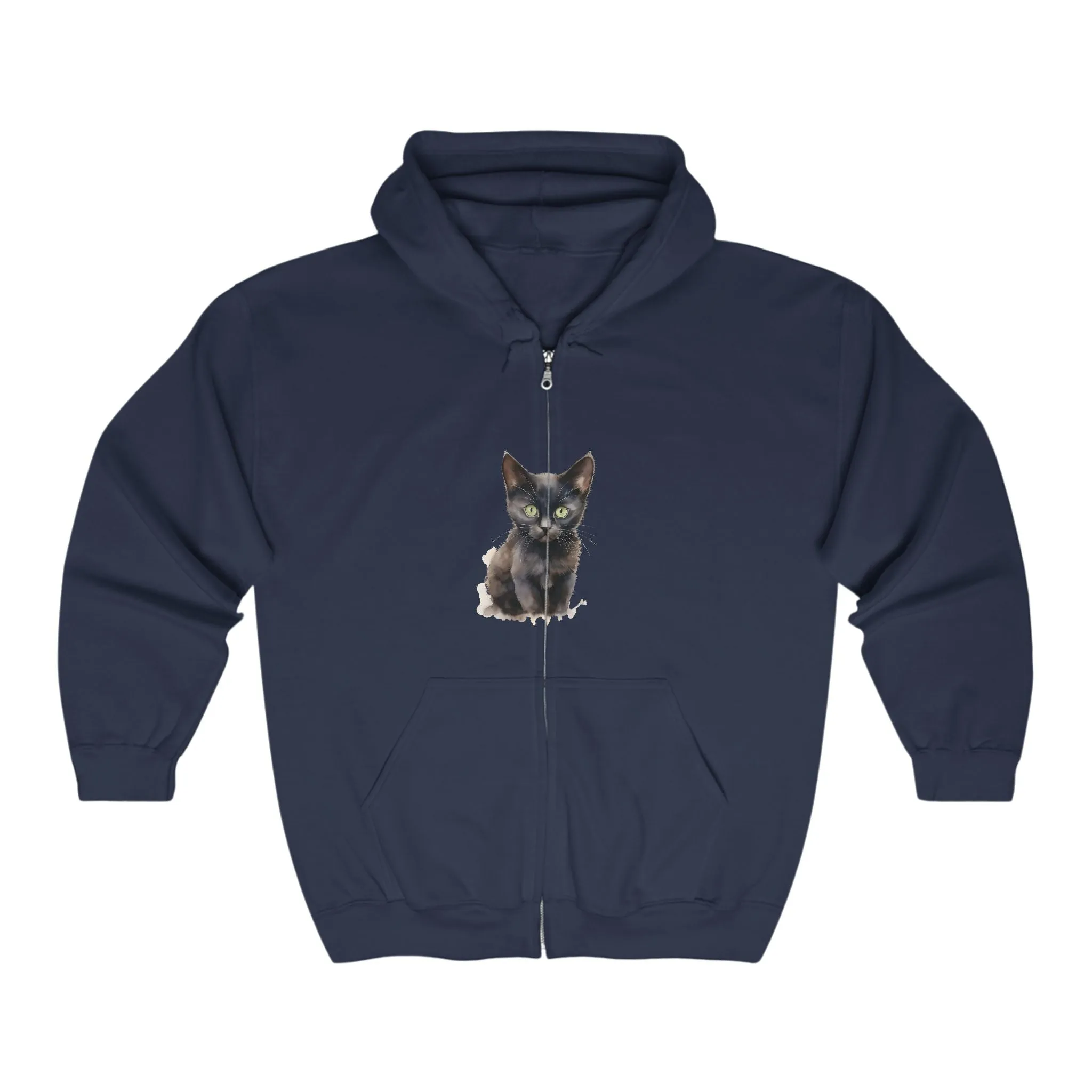 Black Cat Mystique Hoodie - Stylish Elegance