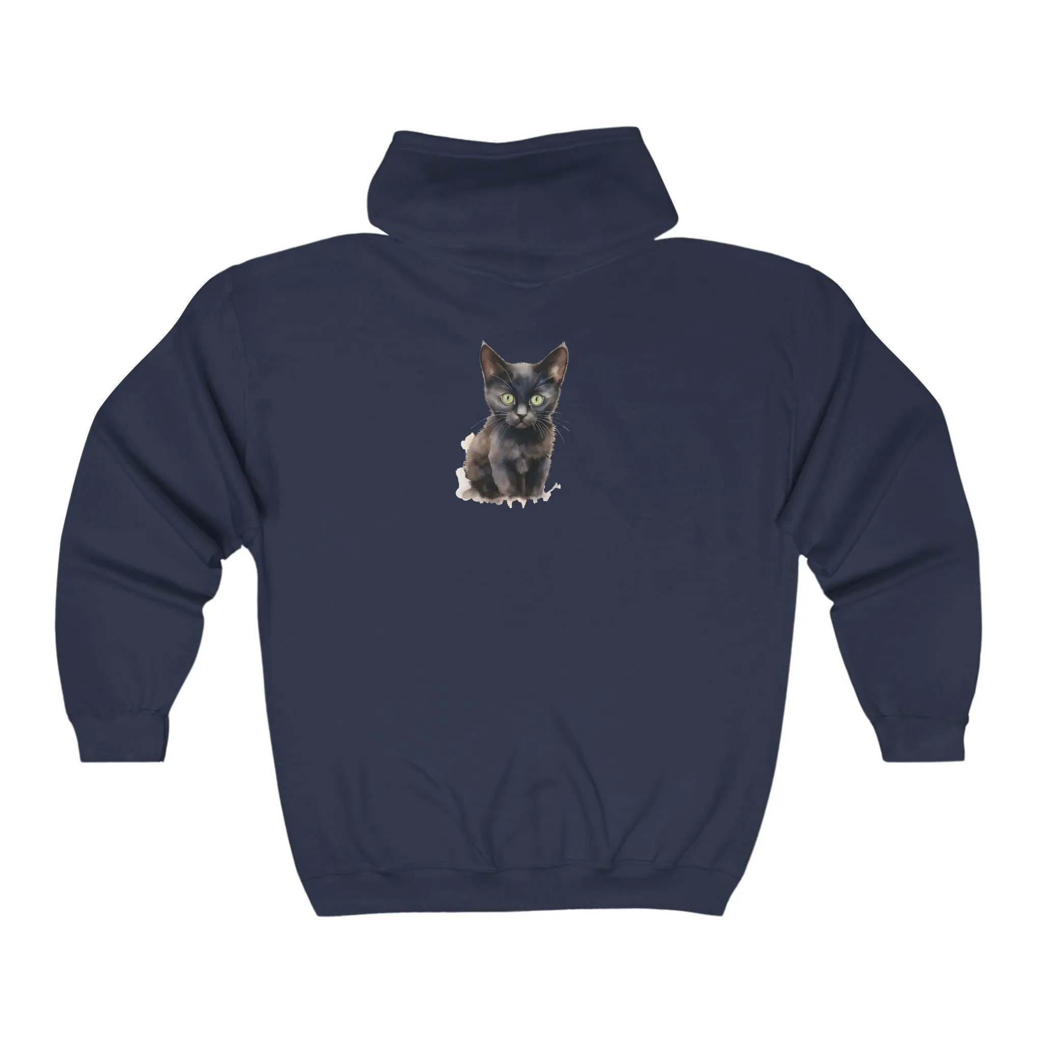 Black Cat Mystique Hoodie - Stylish Elegance