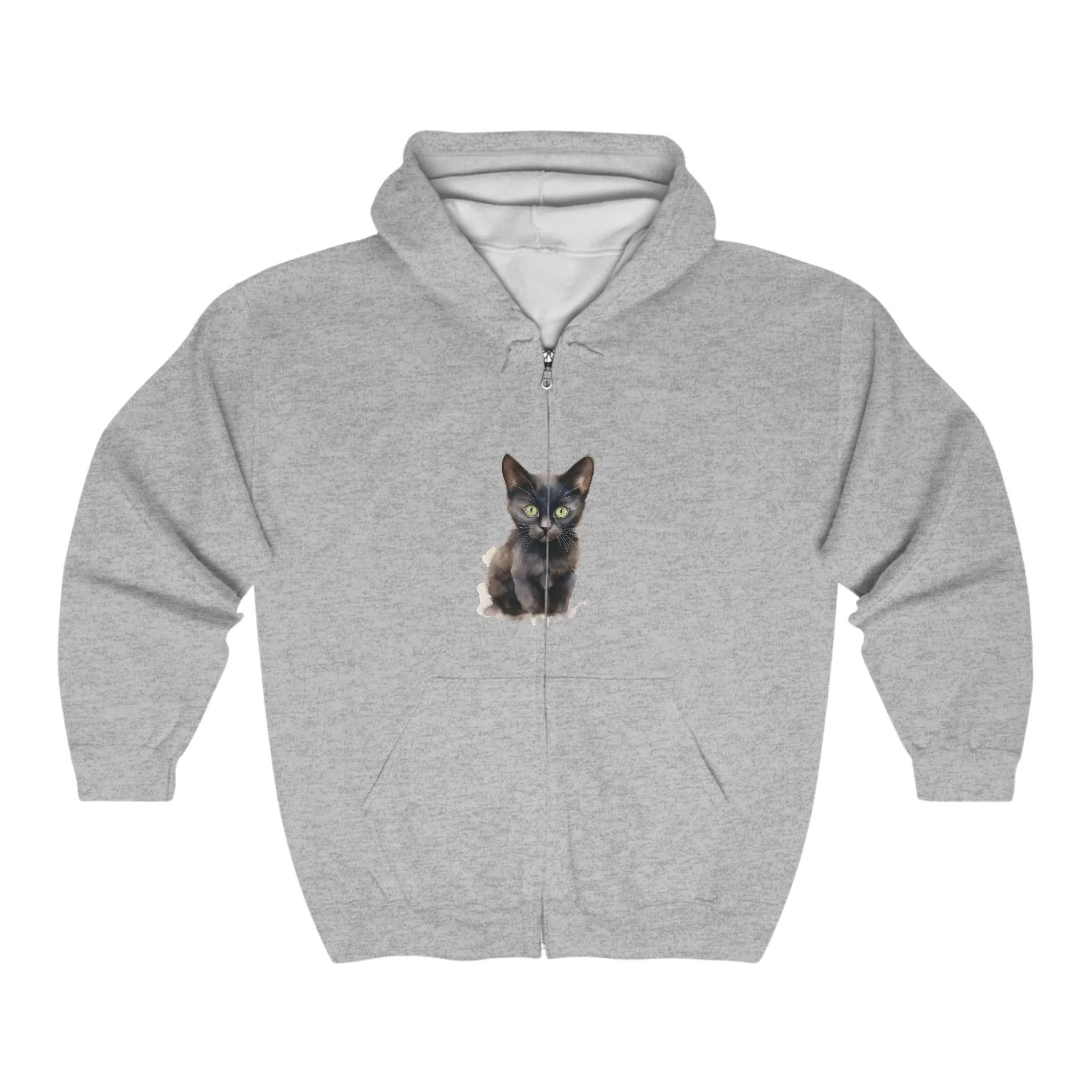 Black Cat Mystique Hoodie - Stylish Elegance