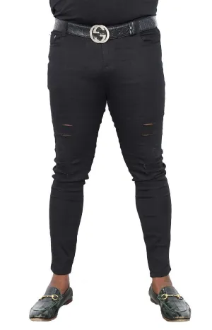 Black Stretchy Jeans Slim Fit