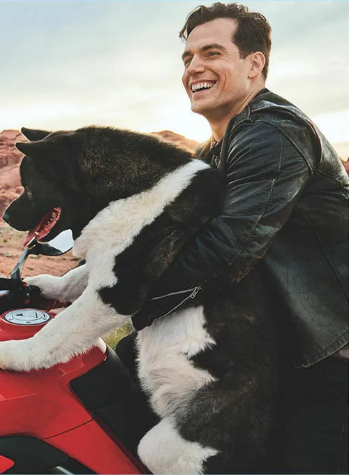 Black Style Leather Jacket Worn by Henry Cavill | Henry Cavill Leather Jacket