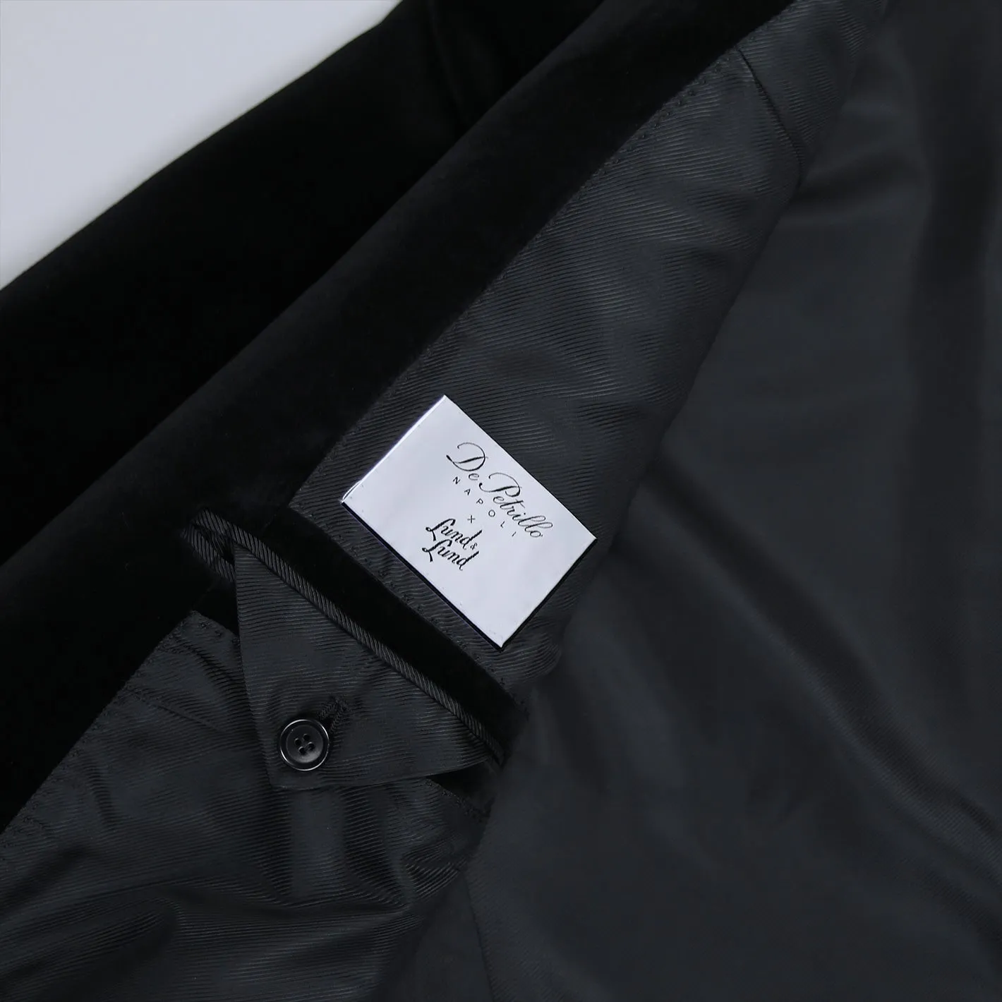 Black Velvet Peak Lapel Dinner Jacket