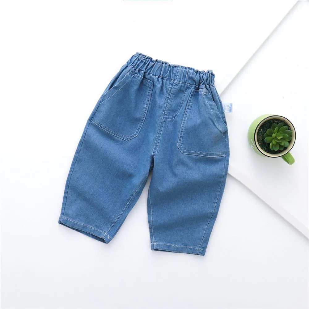Boys Casual Solid Pocket Jeans