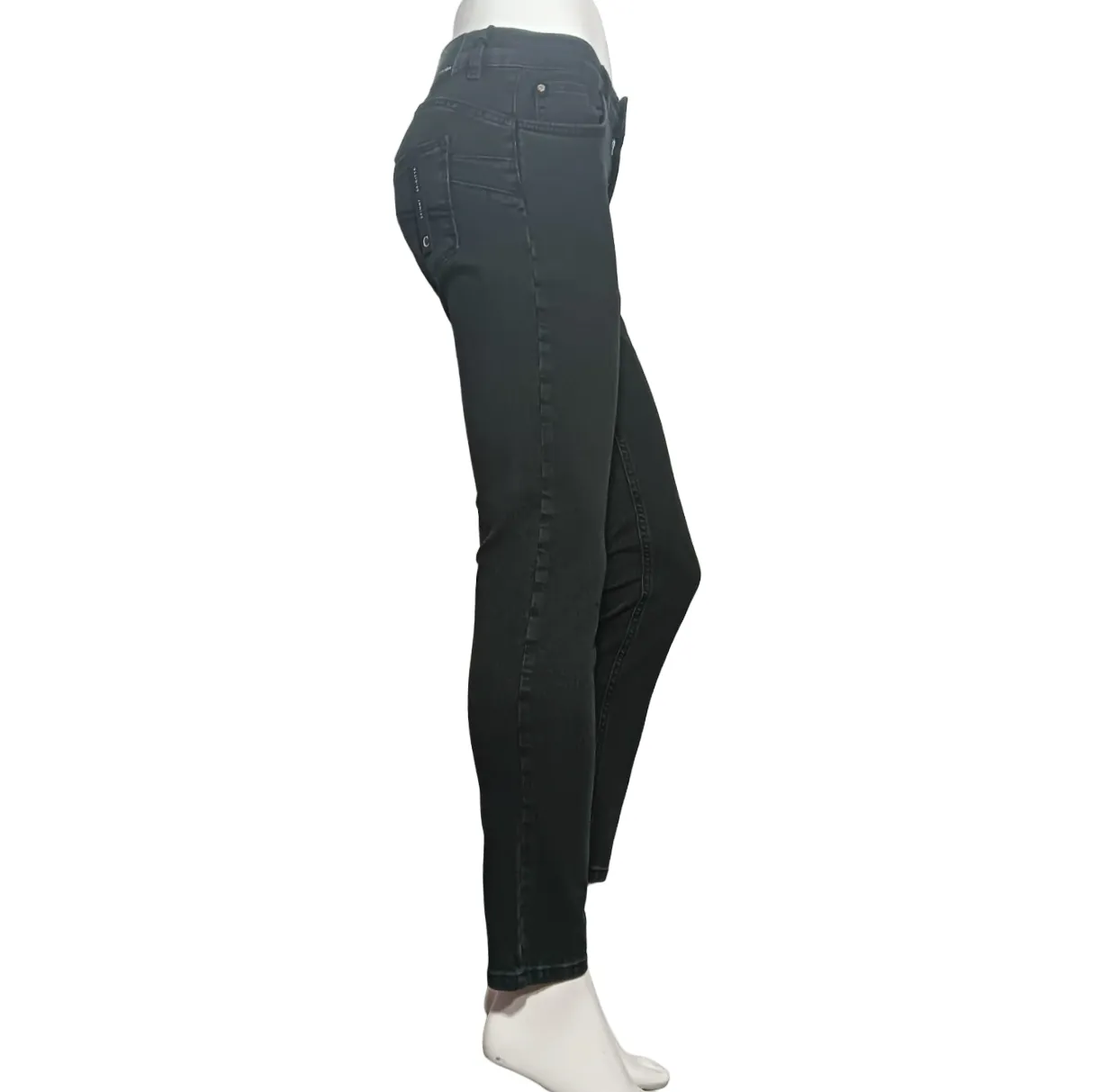CafèNoir pantalone jeans da donna Denim Skinny c7 JJ1017 N021 nero