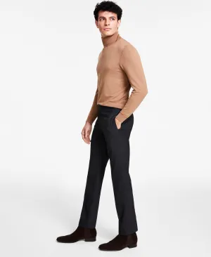 Calvin Klein Men's Slim Fit Performance Suit Dress Pants Charcoal/Blue32 x 30