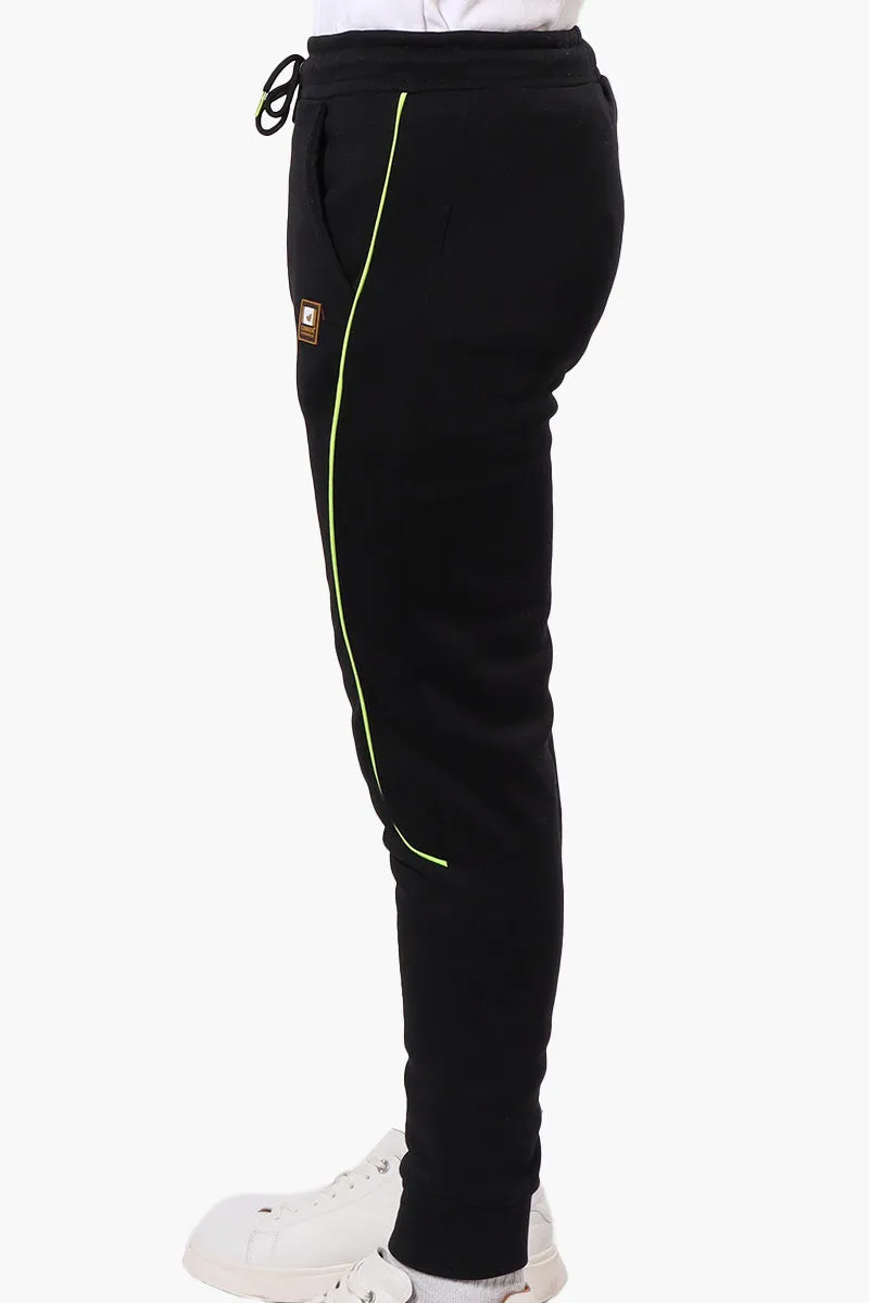 Canada Work Gear Contrast Piping Detail Joggers - Black