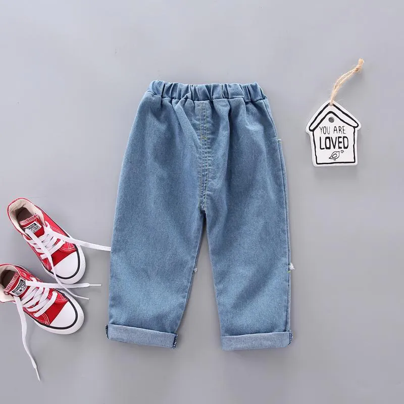 Casual Dog Print Jeans Wholesale children's clothing