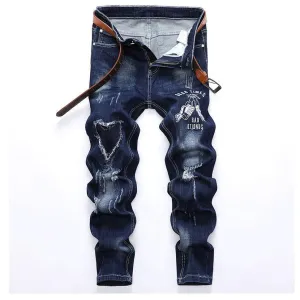 Casual Paint Hole Jeans