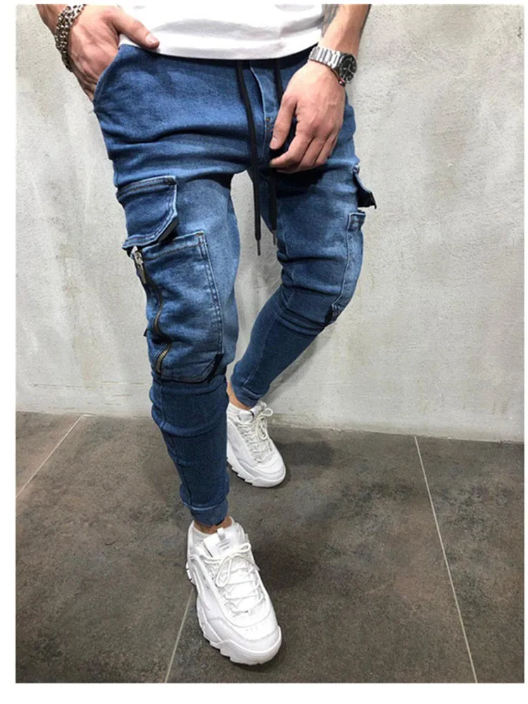 Casual pencil Zipper Jeans Pant