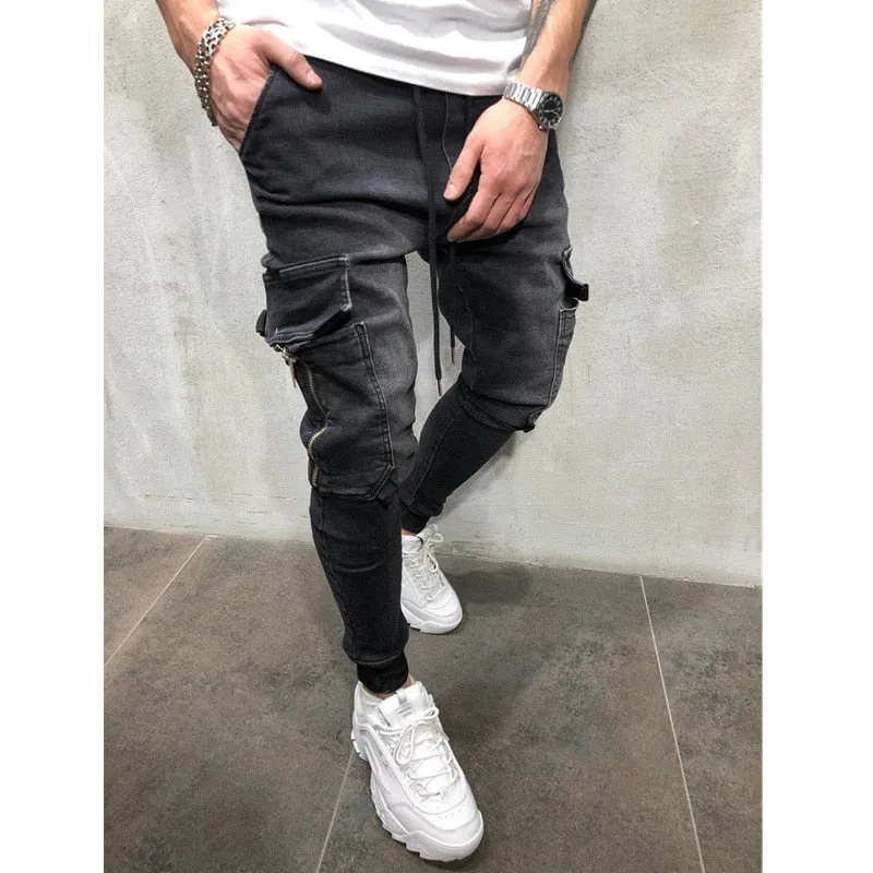 Casual pencil Zipper Jeans Pant