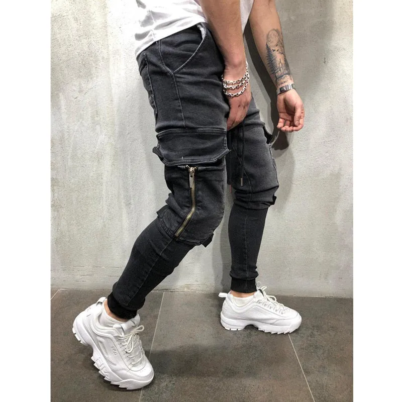 Casual pencil Zipper Jeans Pant