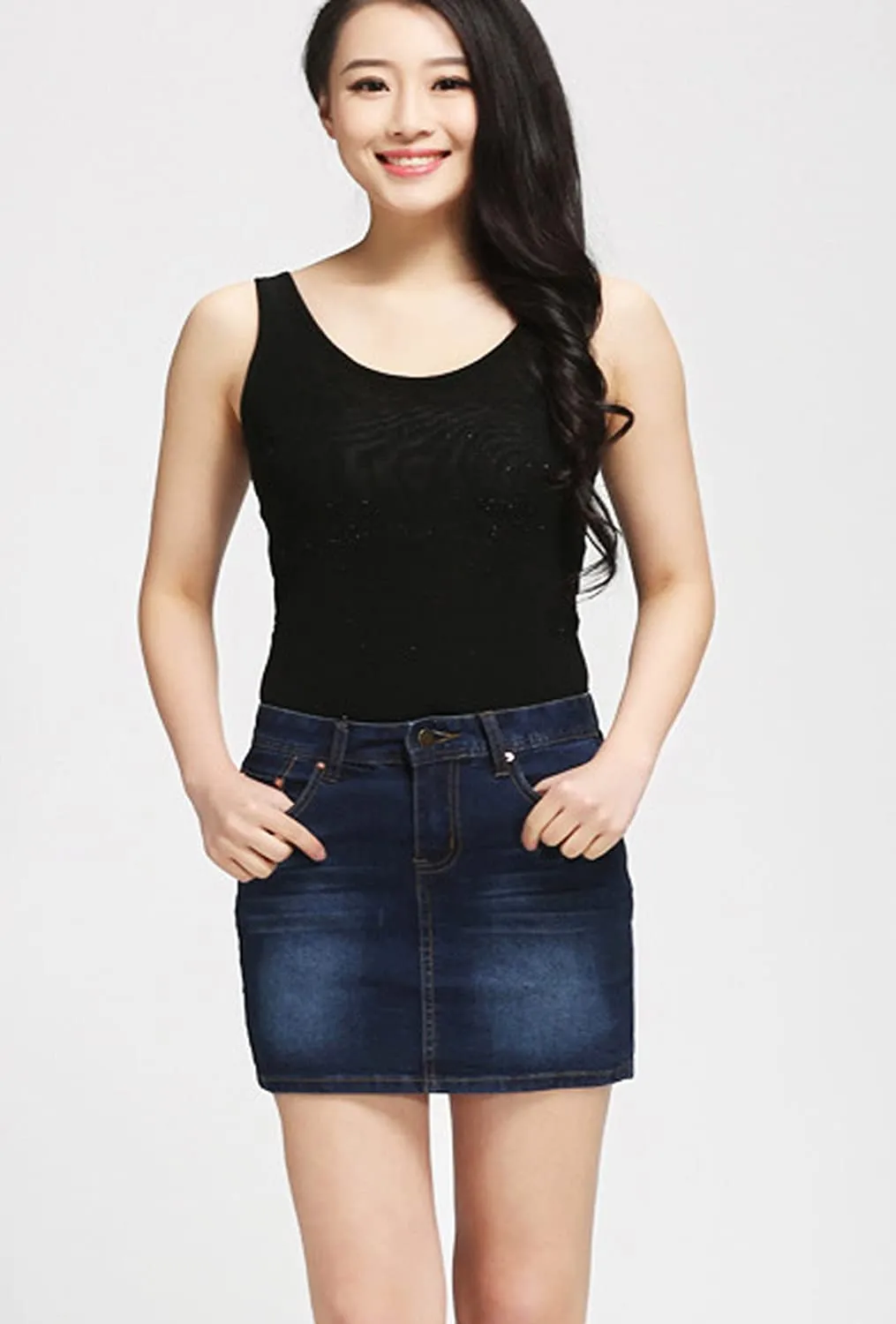 Casual Short Denim Skirt