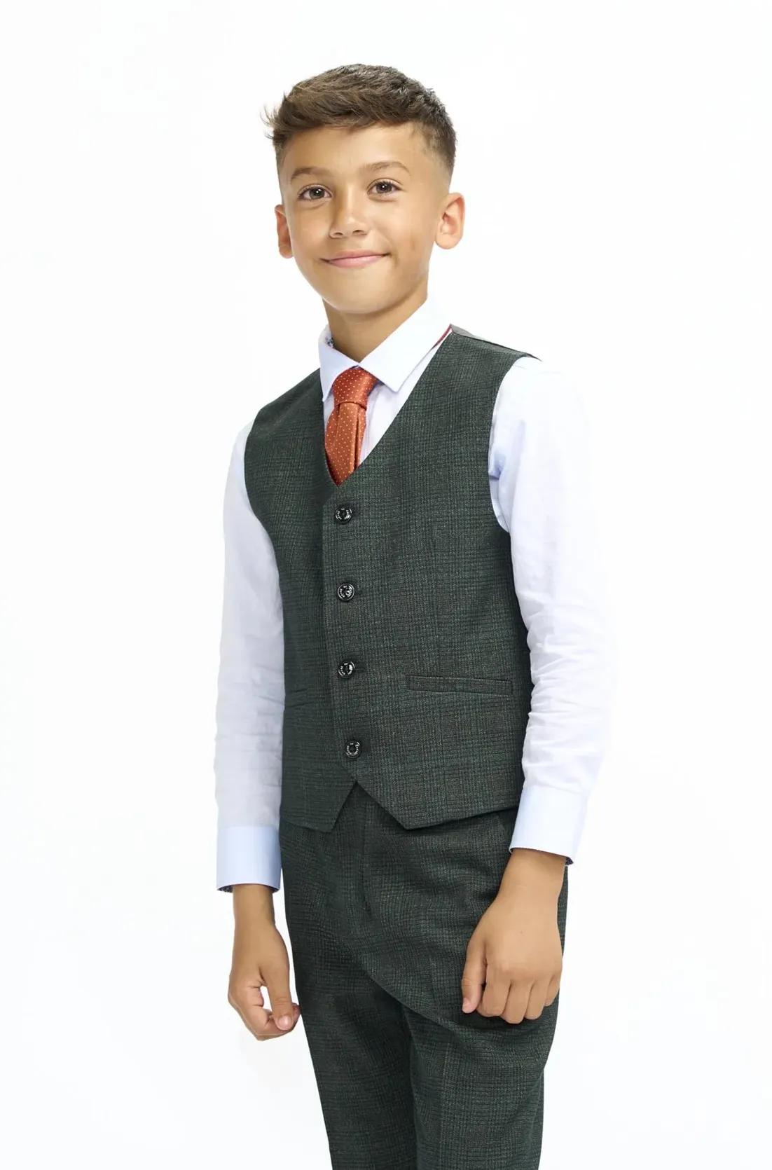 Cavani Boys Caridi Olive Suit