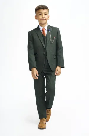 Cavani Boys Caridi Olive Suit