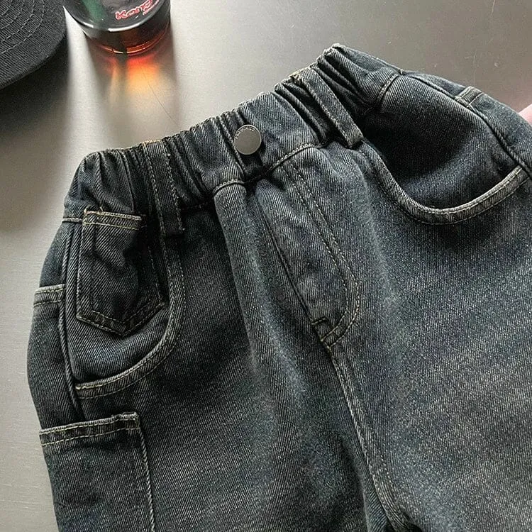 Connor Fleece Ripped Jeans