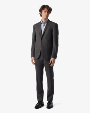 CORNELIANI Check Leader Wool Suit CHARCOAL REG