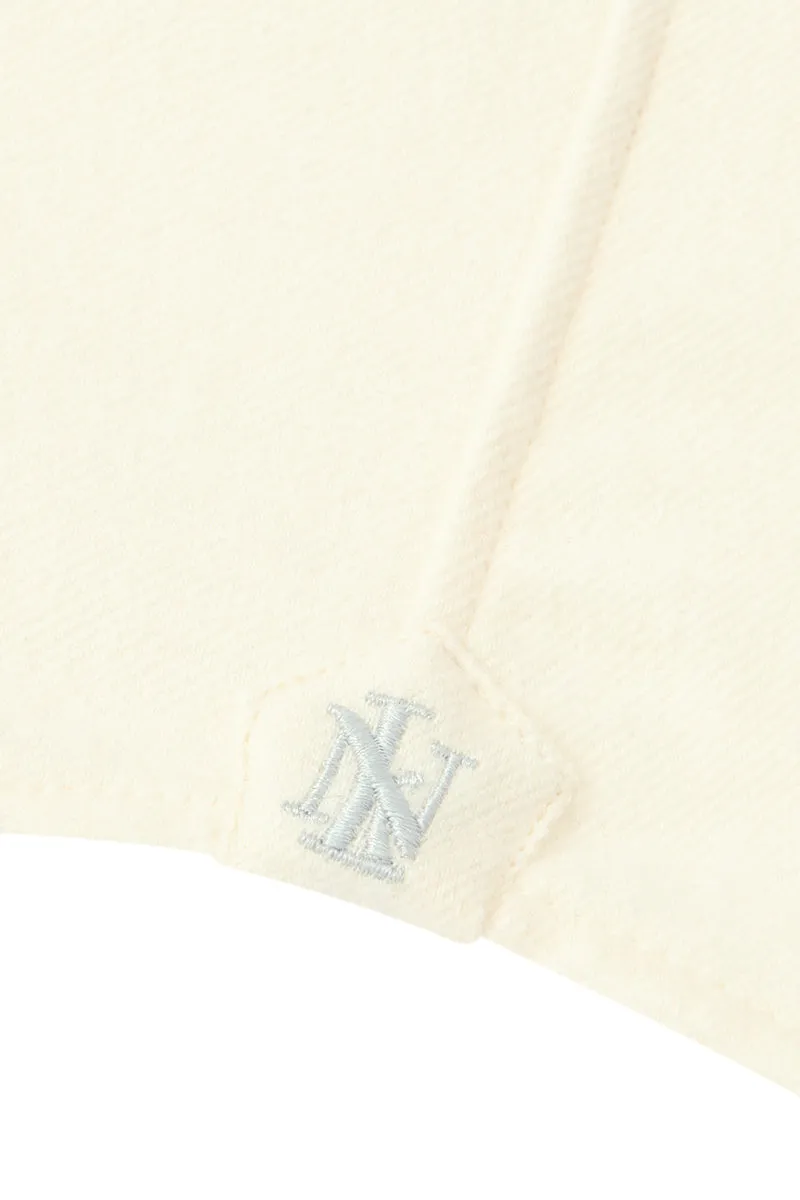 Cream One Piece Collar Standard Fit Flannel Shirt