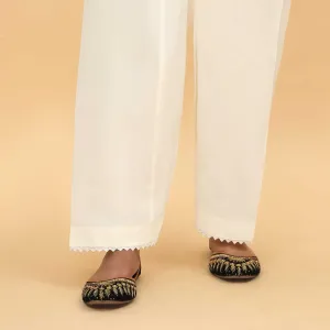 Cream Slim Fit Plain Trouser PS4572