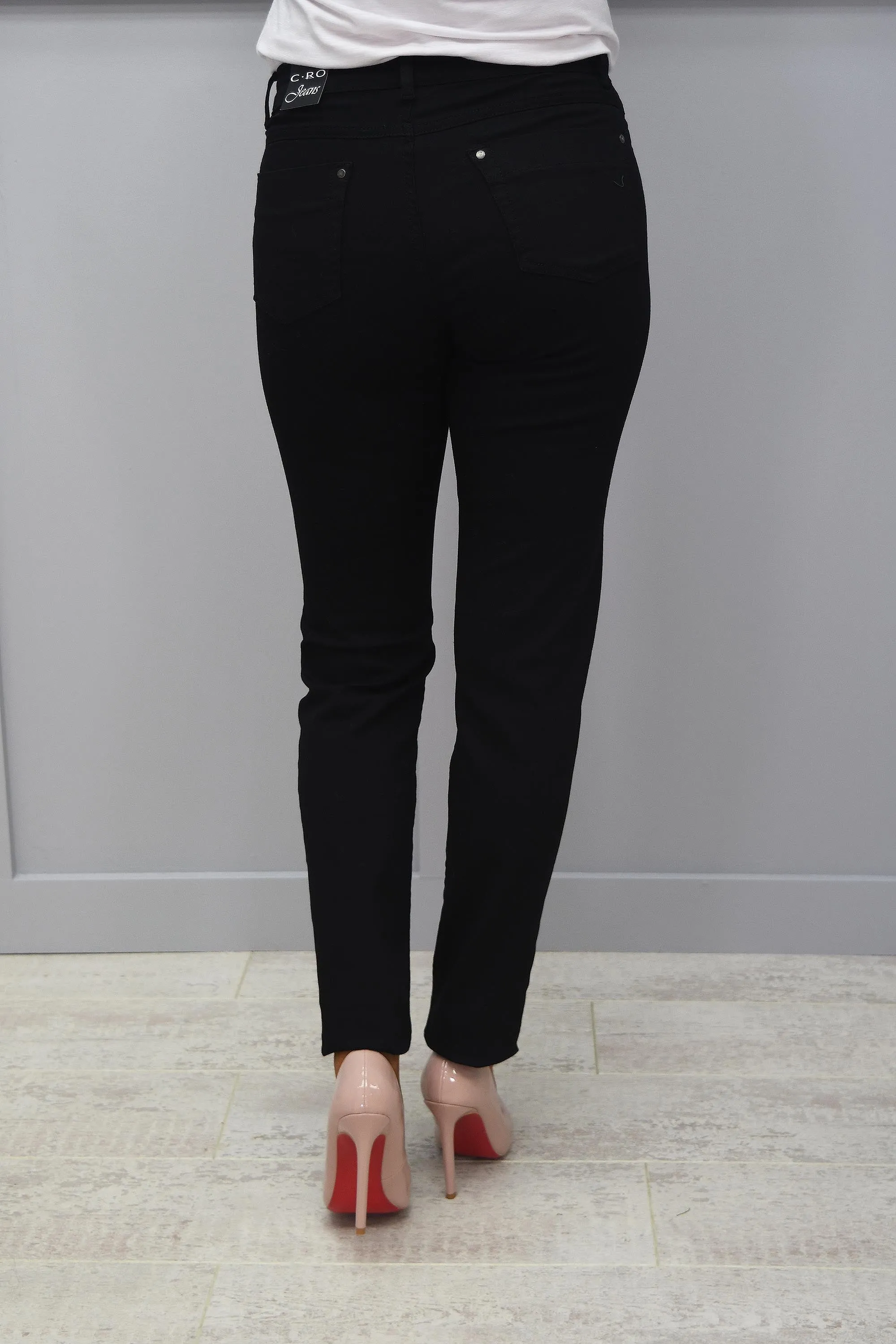 Cro Magic Fit Slim Leg Black Jeans - 6220 525 111