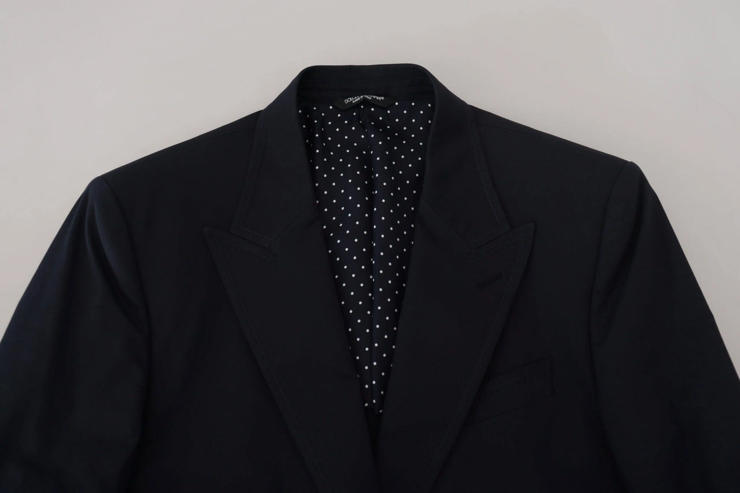 Dolce & Gabbana Black Cotton Formal Taormina Blazer