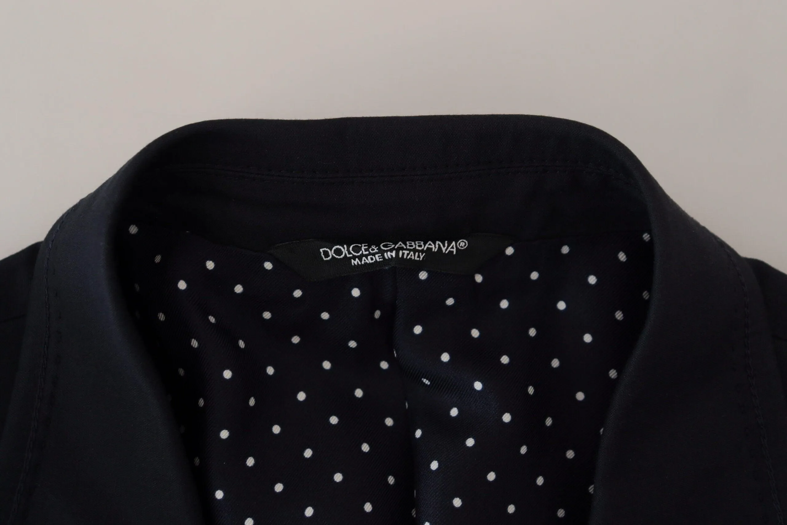 Dolce & Gabbana Black Cotton Formal Taormina Blazer