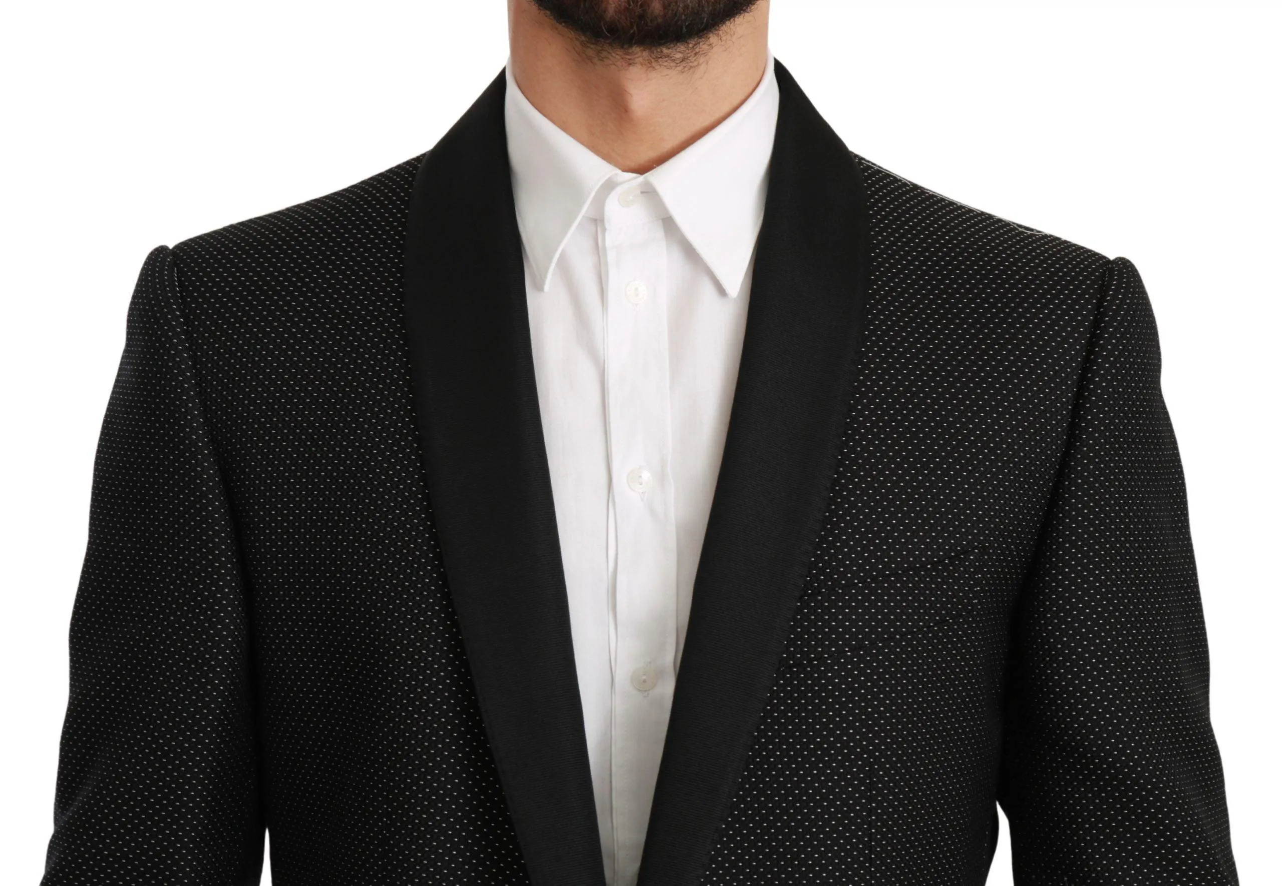 Dolce & Gabbana Black Slim Fit Formal Jacket MARTINI Blazer