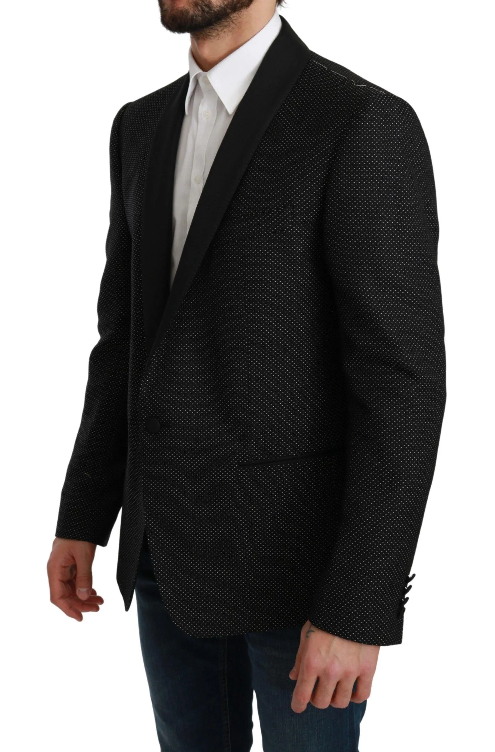 Dolce & Gabbana Black Slim Fit Formal Jacket MARTINI Blazer