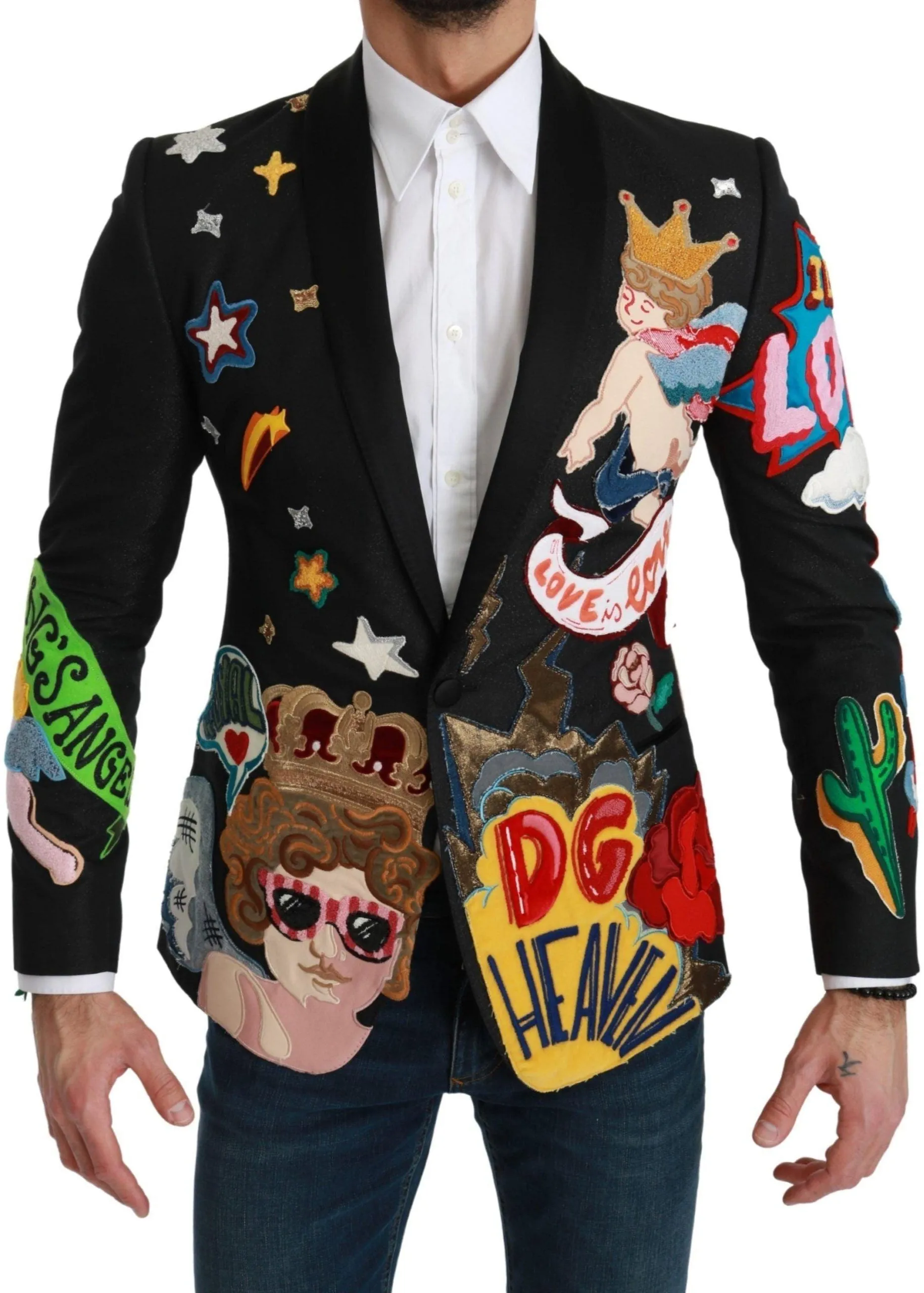 Dolce & Gabbana DG King Blazer In Black