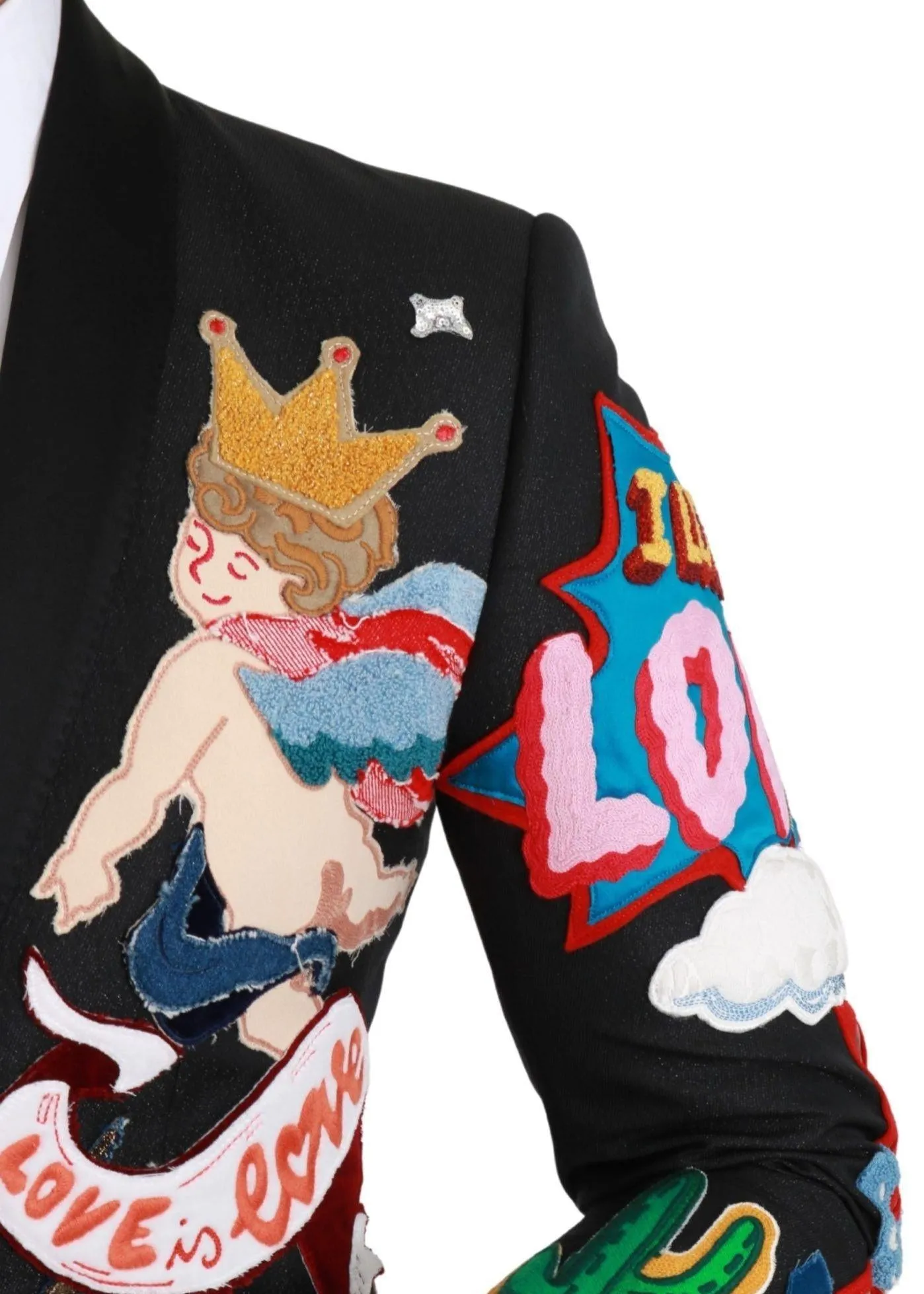 Dolce & Gabbana DG King Blazer In Black
