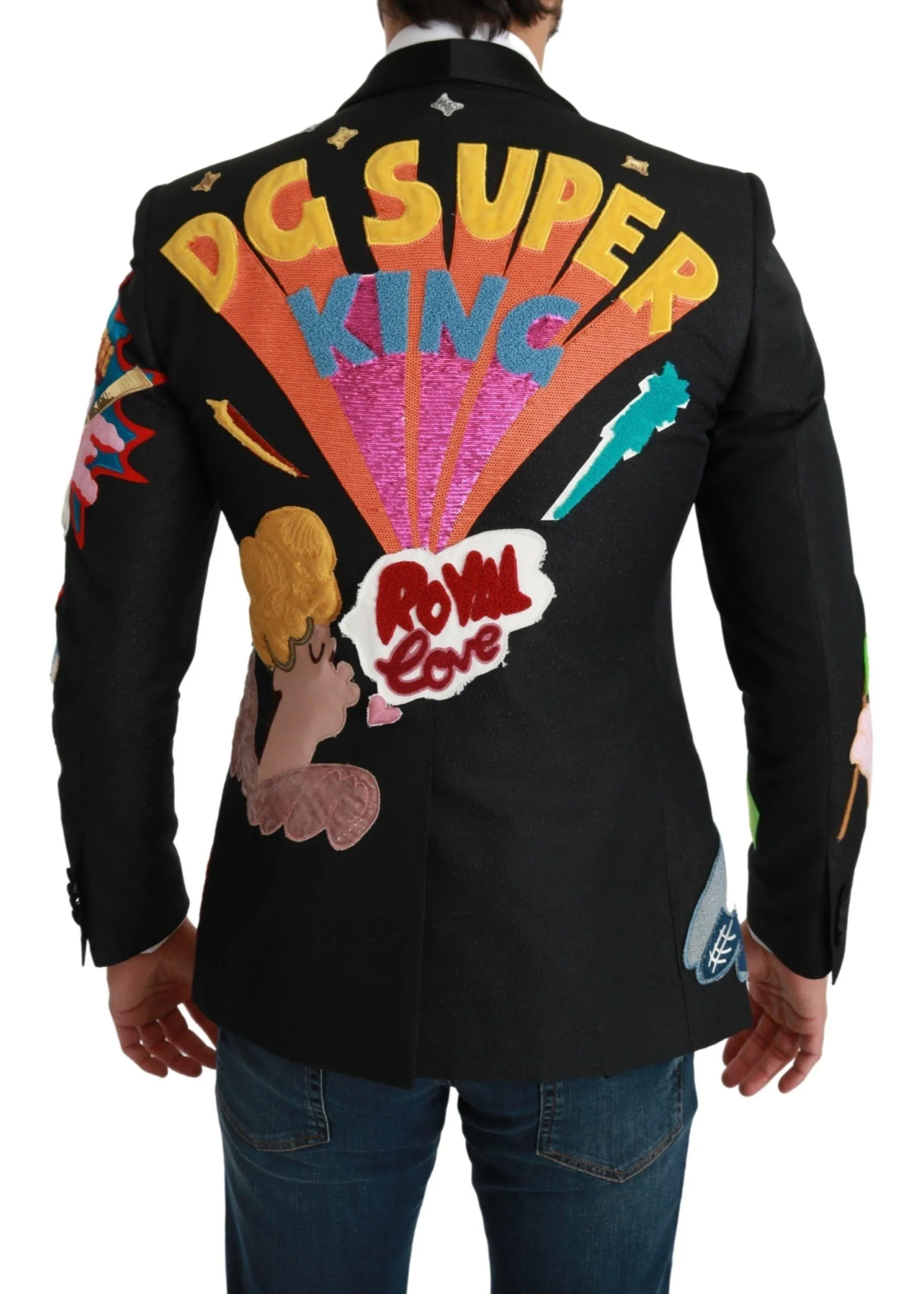 Dolce & Gabbana DG King Blazer In Black
