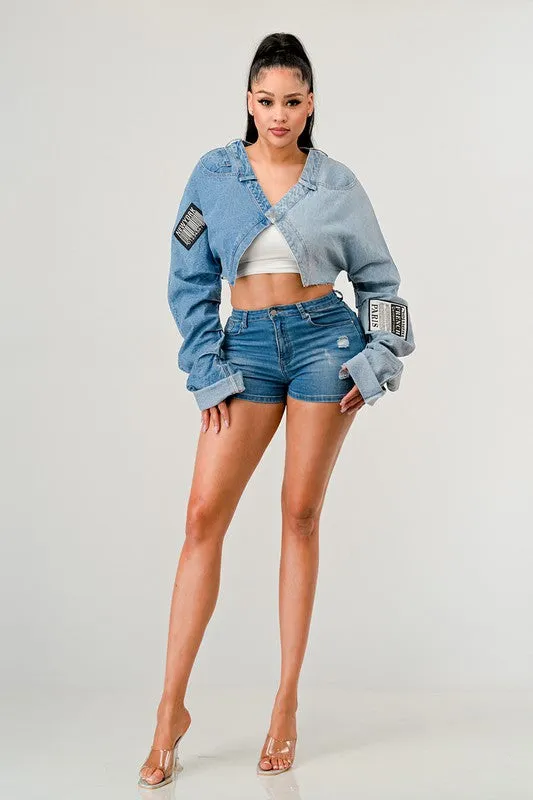 double crossed Contrast Top