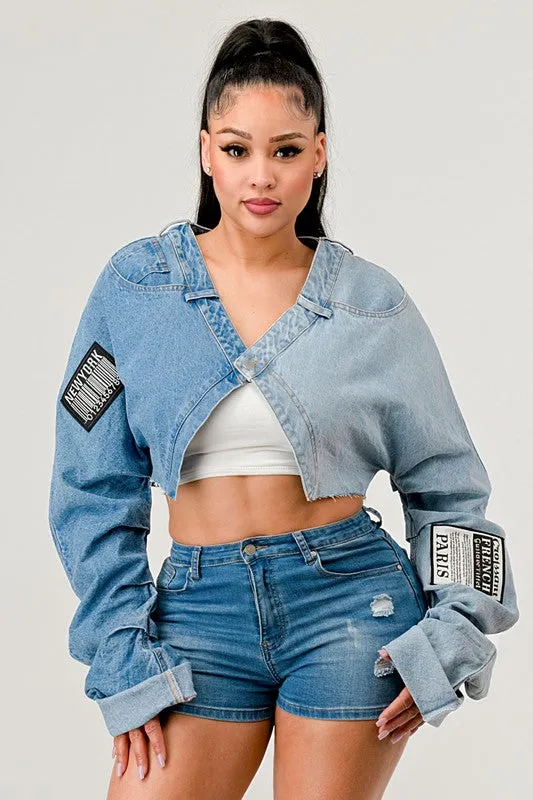 double crossed Contrast Top