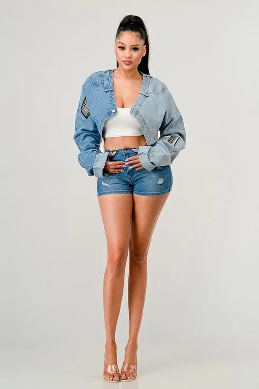 double crossed Contrast Top