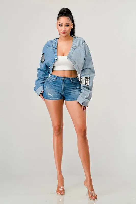 double crossed Contrast Top