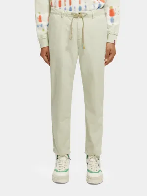 Drift garment-dyed cotton-linen jogger pants