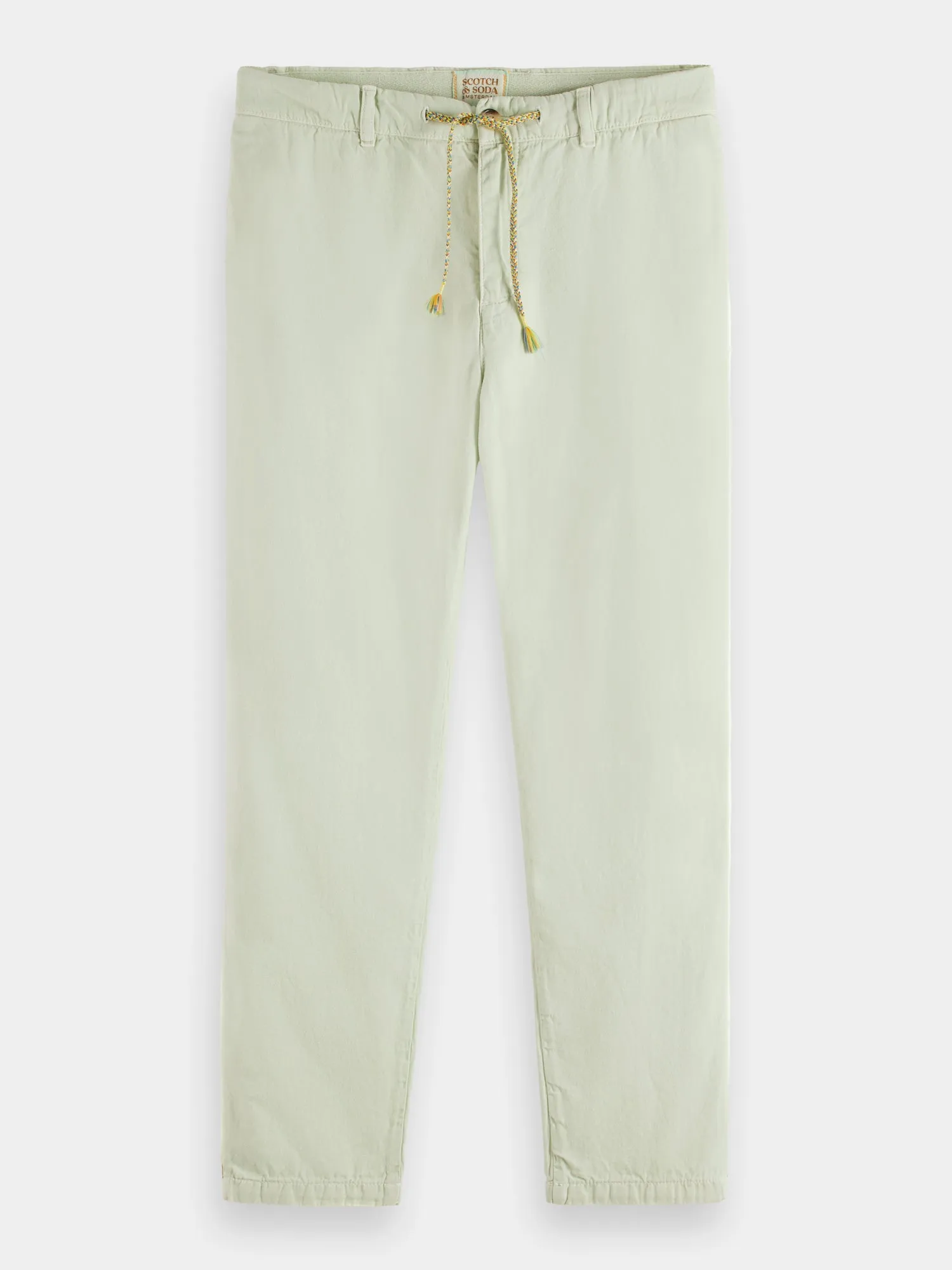 Drift garment-dyed cotton-linen jogger pants