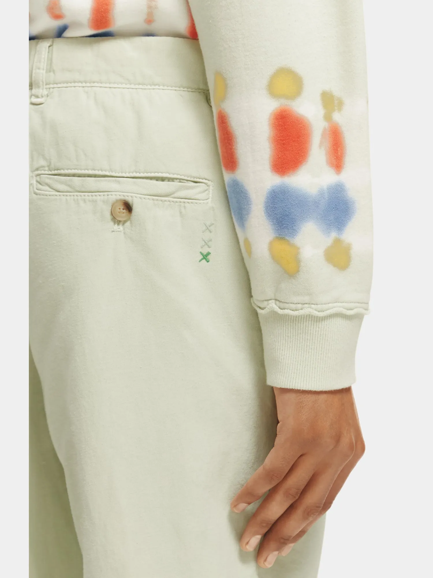 Drift garment-dyed cotton-linen jogger pants